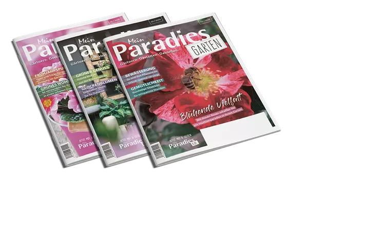 Mockup der Kundenzeitschrift 'Mein Paradies GARTEN'